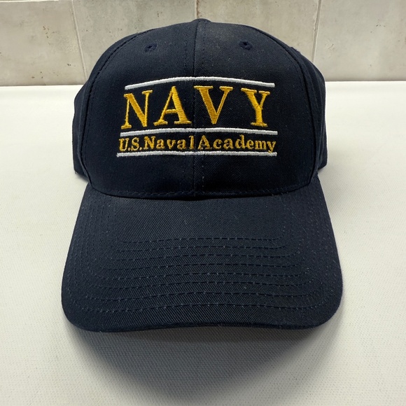 Navy U.S. Naval Academy Baseball Hat Cotton Adjustable OS - Picture 1 of 7